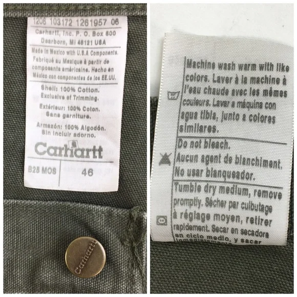 Carhartt Washed Duck Work Short Green 46 - Picture 7 of 16